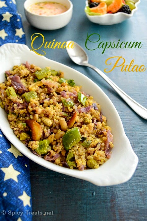 Quinoa Capsicum Pulao