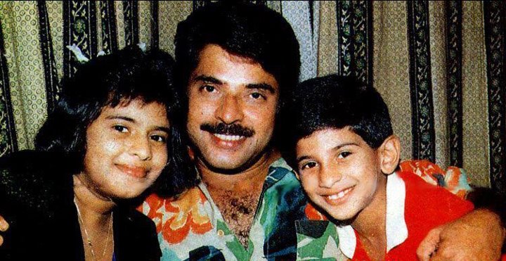 Malayalam Actor Mammootty with Daughter Surumi & Son Dulquar Salman | Malayalam Actor Mammootty Family Photos | Real-Life Photos