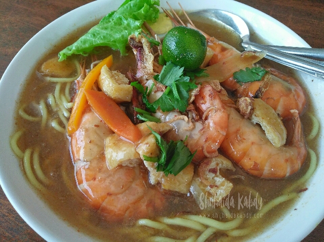 Mee Udang Banjir Udang Galah Kuala Selangor