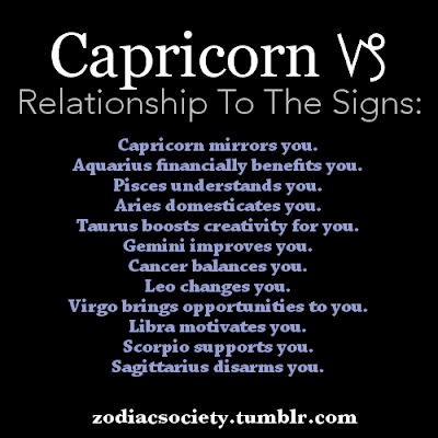 Capricorn Relationship to The Signs | Capricorn Life - Capricorns Rock!