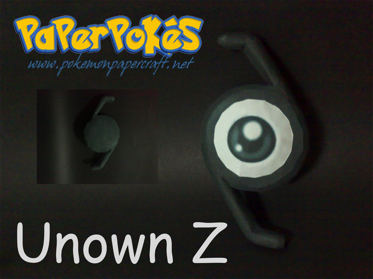 Pokemon Unown Z Papercraft