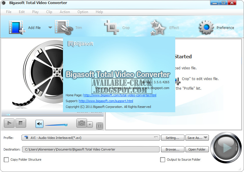 Total Video Converter 5 Serial Key