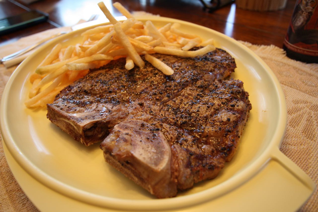 The Roediger House Meal No. 1525 Grilled Porterhouse Steaks
