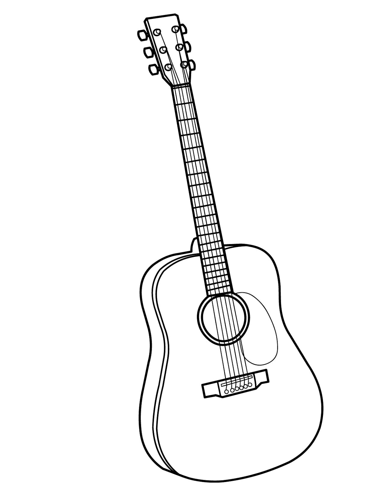 Gambar Mewarnai Gitar Untuk Anak PAUD Dan TK Gambar Mewarnai Gitar Untuk Anak PAUD Dan TK