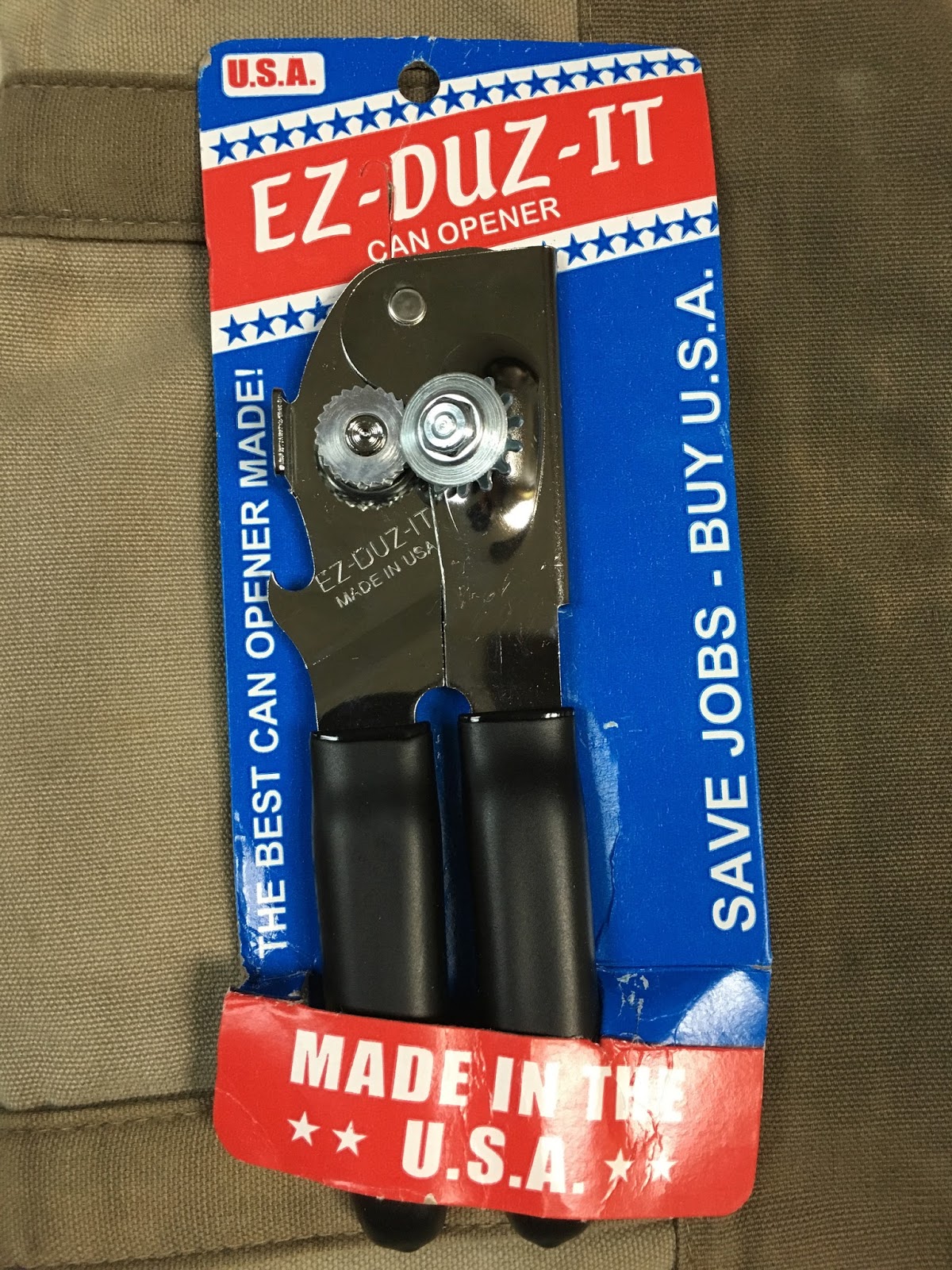 EZ-DUZ-IT Can Opener, (Blue)