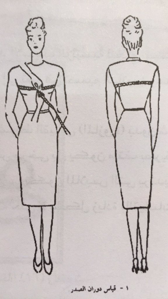 تابع المفاهيم المتعلقة بالباترونات طريقة أخذ المقاسات لجسم المرأة الجزء النظري 2 3