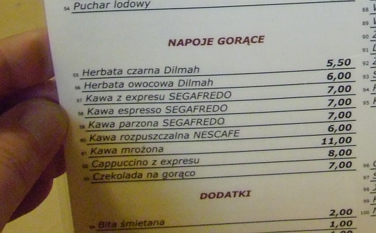 Napoje gorące / kawa mrożona? Kiedyś będzie trzeba spróbować