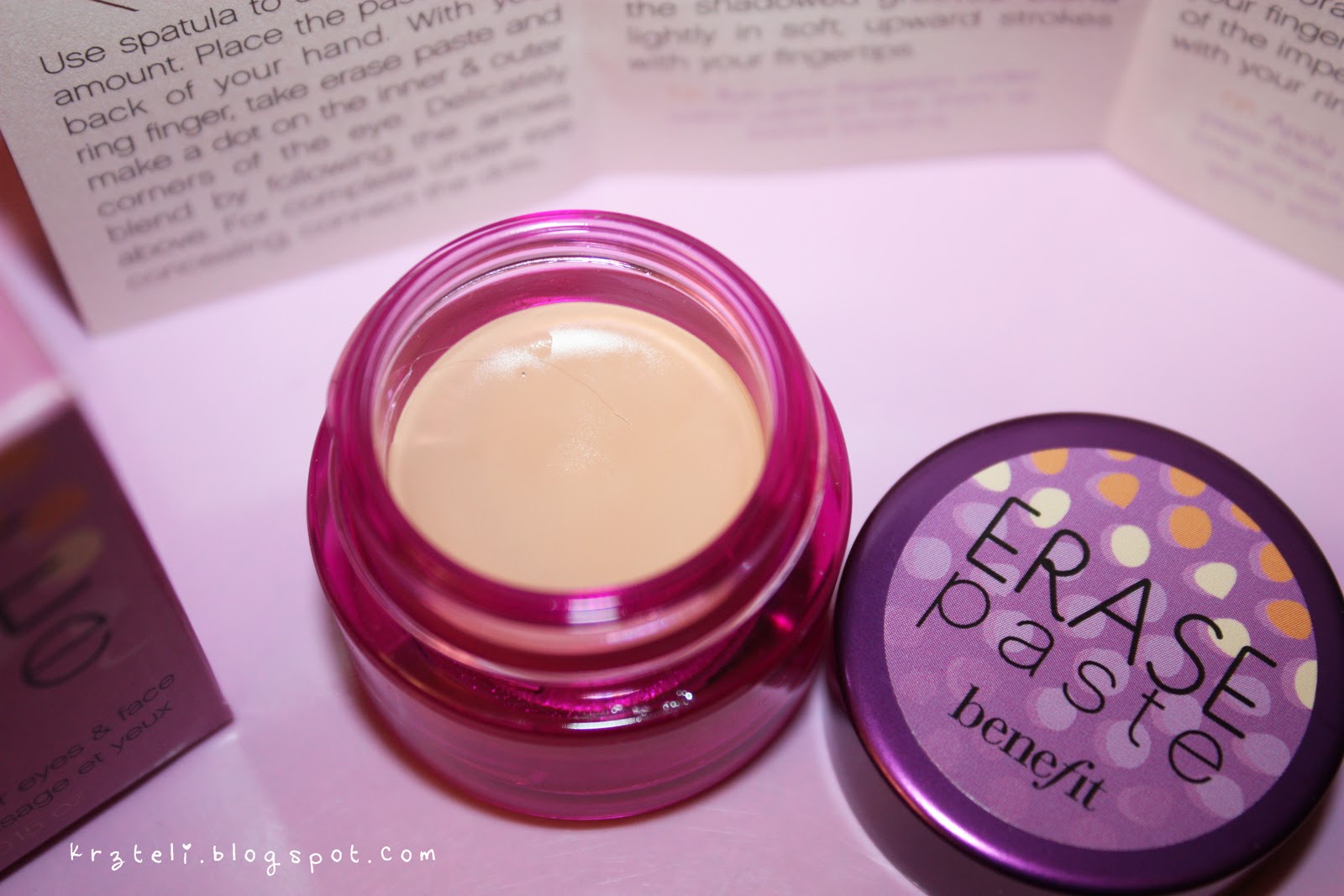 Pink Confessions **! Review Benefit Erase Paste