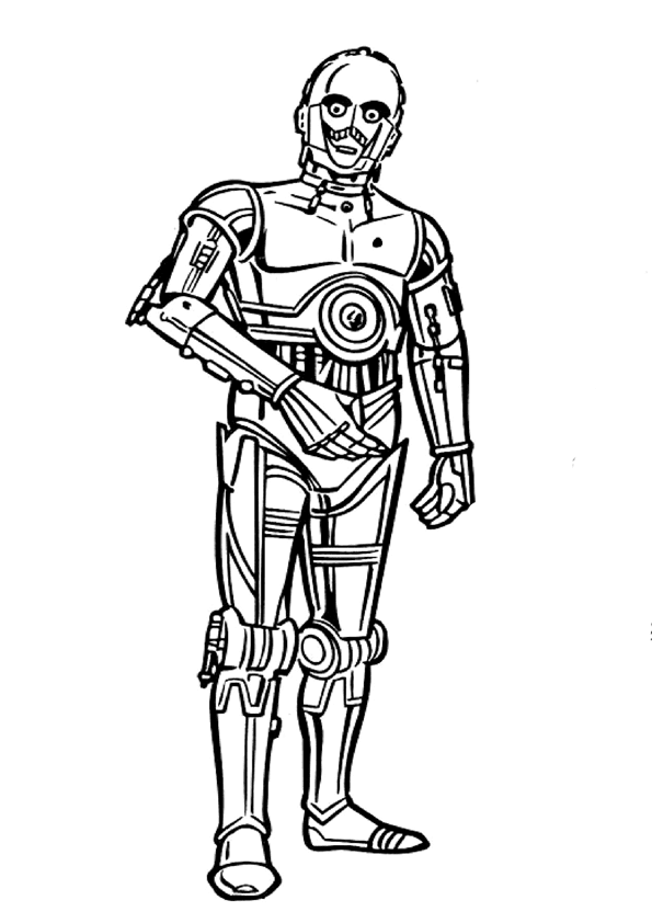 c3po coloring pages free - photo #9