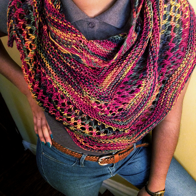 knitnscribble.com: One skein Reyna - a shawl for all occasions