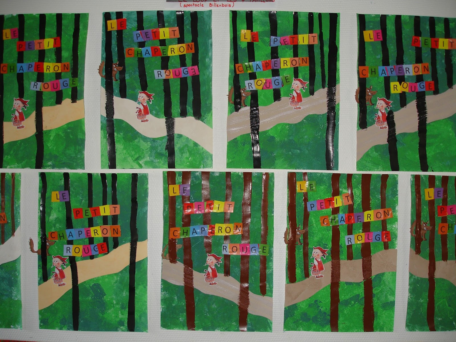 Ecole Villers Bocage Le Chaperon Rouge Dans Le Bois