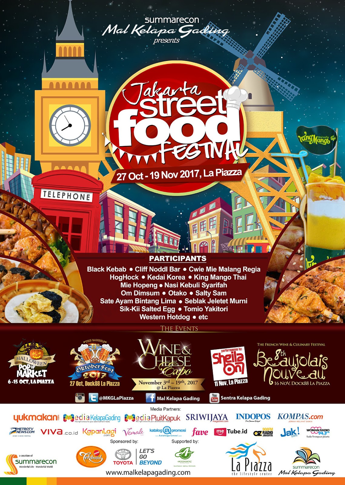 Event Jakarta Street Food Festival di La Piazza Mall Kelapa Gading
