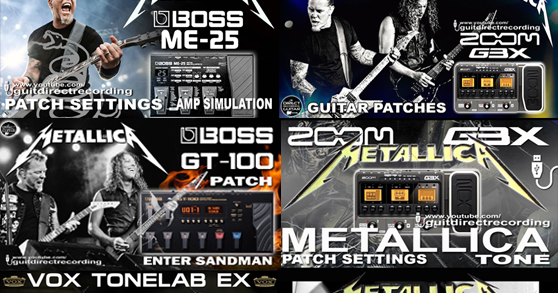 Boss Me 20 Patches Metallica Unforgiven Boss Me 20 Patches Metallica Unforgiven