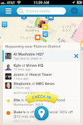 A brandnew, and extremely prominent, checkin button (see below). (foursquare )