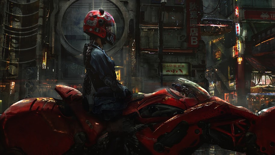 Cyberpunk, Sci-Fi, Motorcycle, 4K, #86