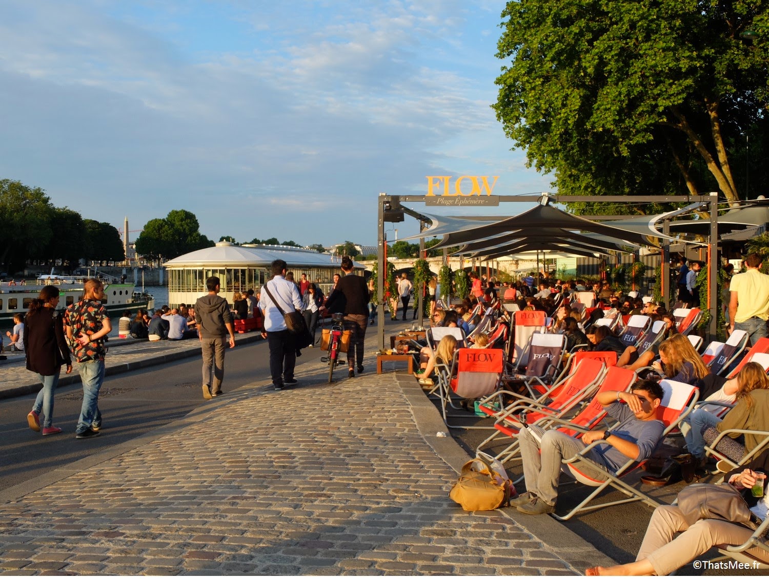 Flow restaurant terrasse sur seine Les Berges Port Pont Alexandre III Paris, (c) ThatsMee.fr