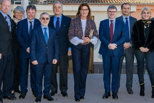 Princess Caroline chaired the Board Meeting of the partnership between the Scientific Center of Monaco and the company Chanel