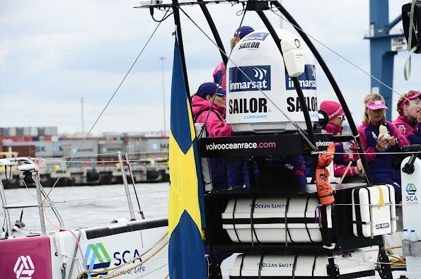 Crown Princess Victoria of Sweden attended Volvo Ocean Race in Gothenburg