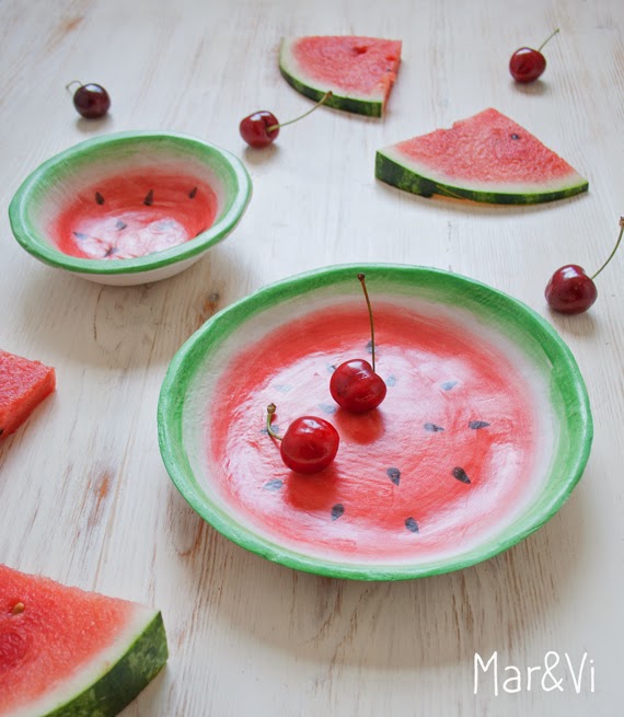 Cuenco handmade con sandía