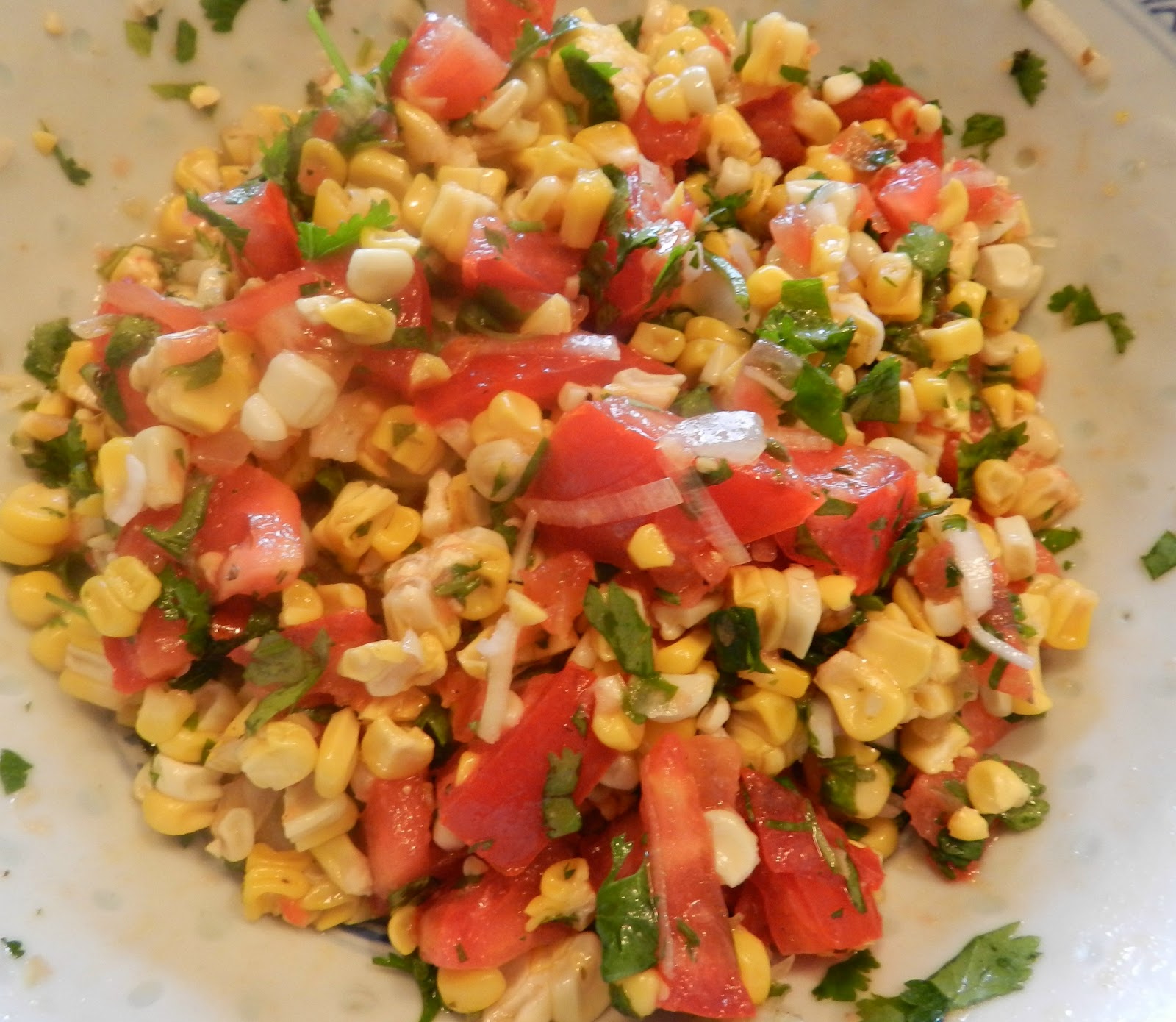 Lake House Love Corn, Tomato and Cilantro Salad