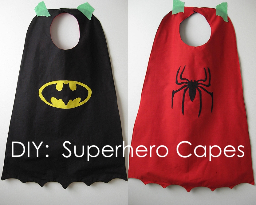 My Handmade Home: Tutorial: DIY Superhero Capes