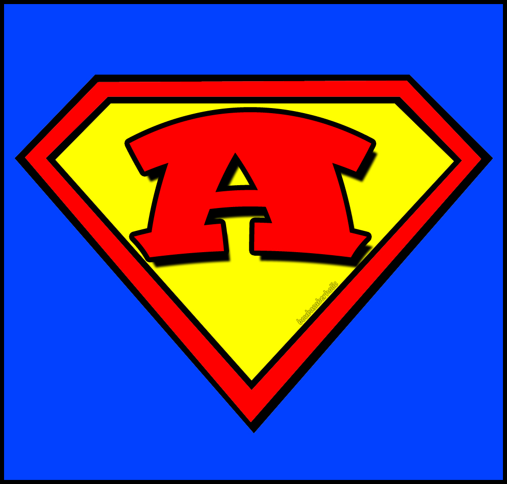 Superman Alphabet Letters Superman Alphabet Letters
