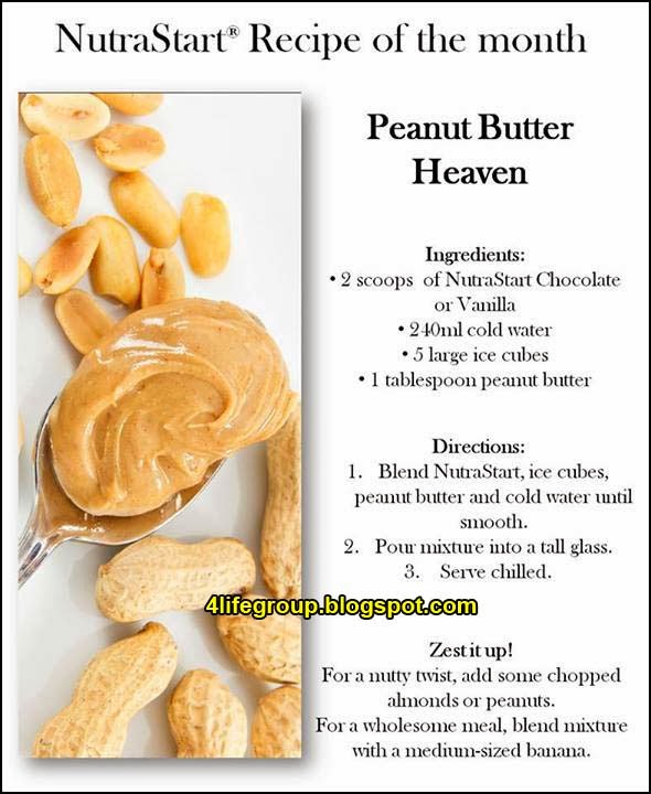 NutraStart Peanut Butter Heaven Recipe 4Life Transfer Factor Malaysia