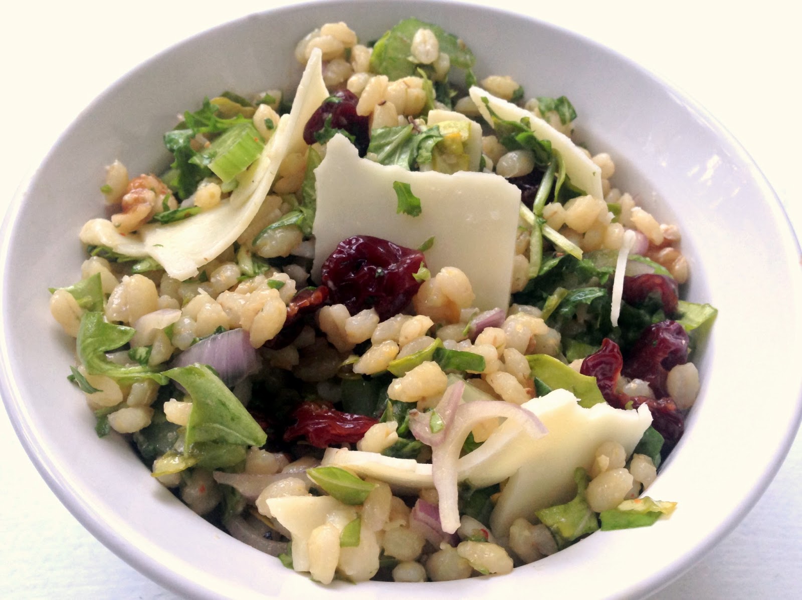 Food for the Week Pearled Barley Salad with Cherries and Arugula