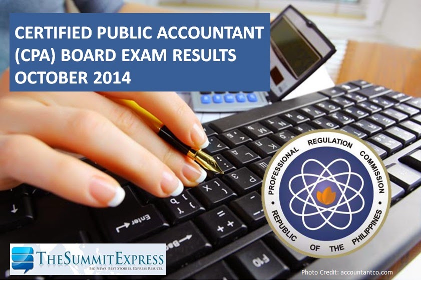 List of Passers: CPA board exam results October 2014