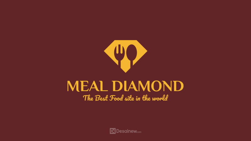 Meal Diamond Logo Design Project Portfolio Desainew Studio