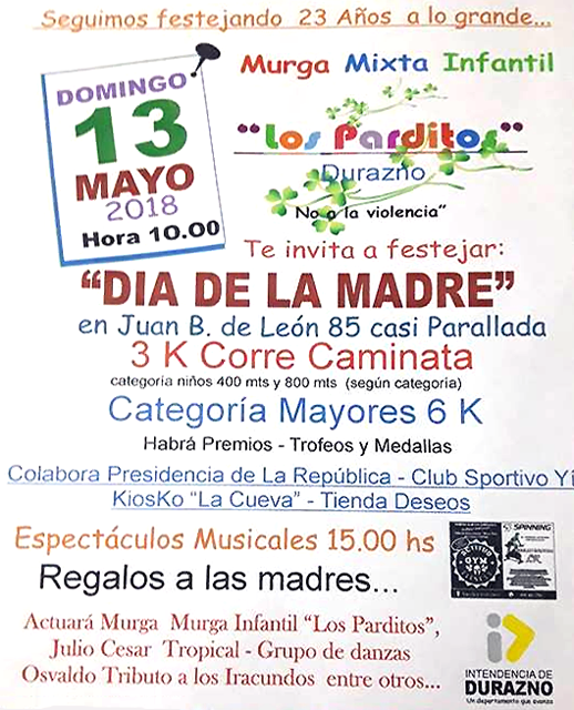 13 de mayo 2018