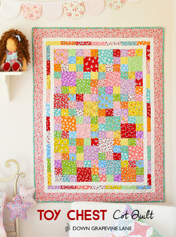 Down Grapevine Lane 'Toy Chest' Cot Quilt Tutorial