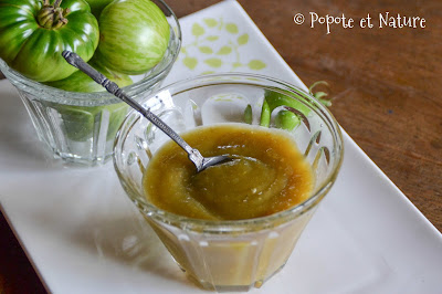 ketchup aux tomates vertes @Popote et Nature ketchup aux tomates vertes @Popote et Nature