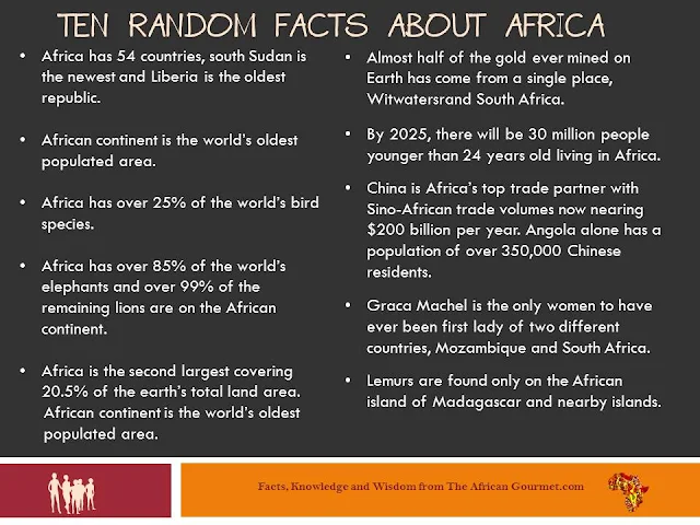 Your brain could always use some random facts about Africa.