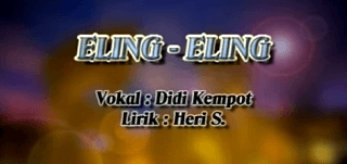 Lirik Lagu Eling Eling - Didi Kempot