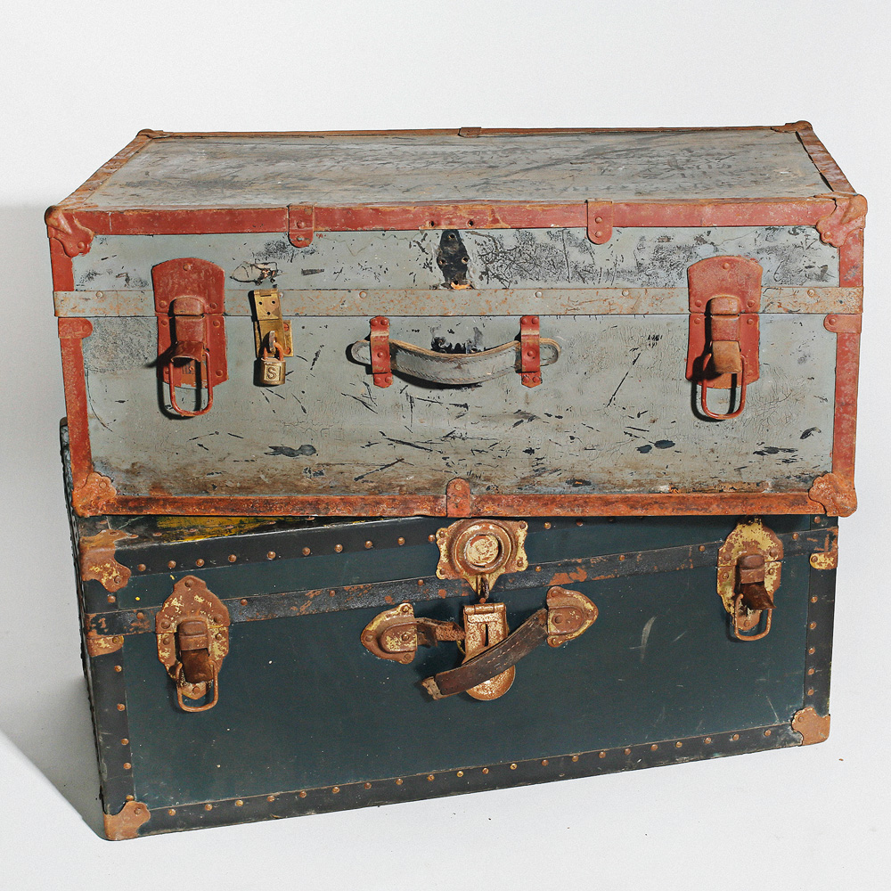 Thrifty Shop Girl Trunks Vintage Antique Retro Refinished DIY