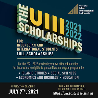 Beasiswa Full S2 Universitas Islam International Indonesia 2021