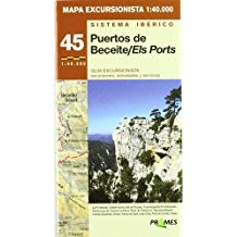 Puertos de Beceite , els Ports, Lo Port, Beseit,mapa excursionista