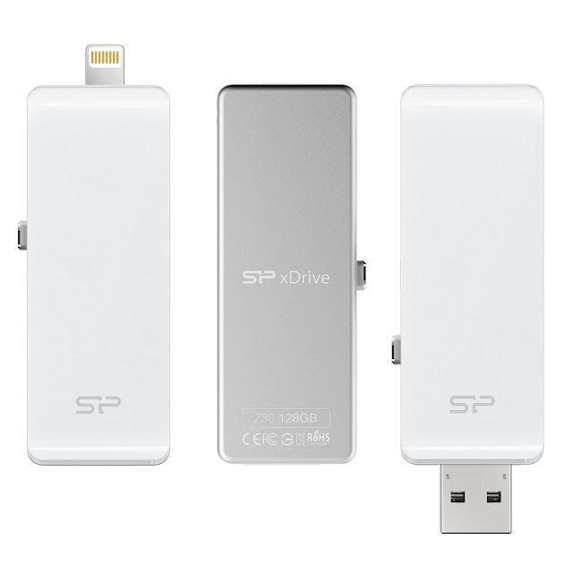 SP xDrive Z30 Lightning Dual USB Flash Drive