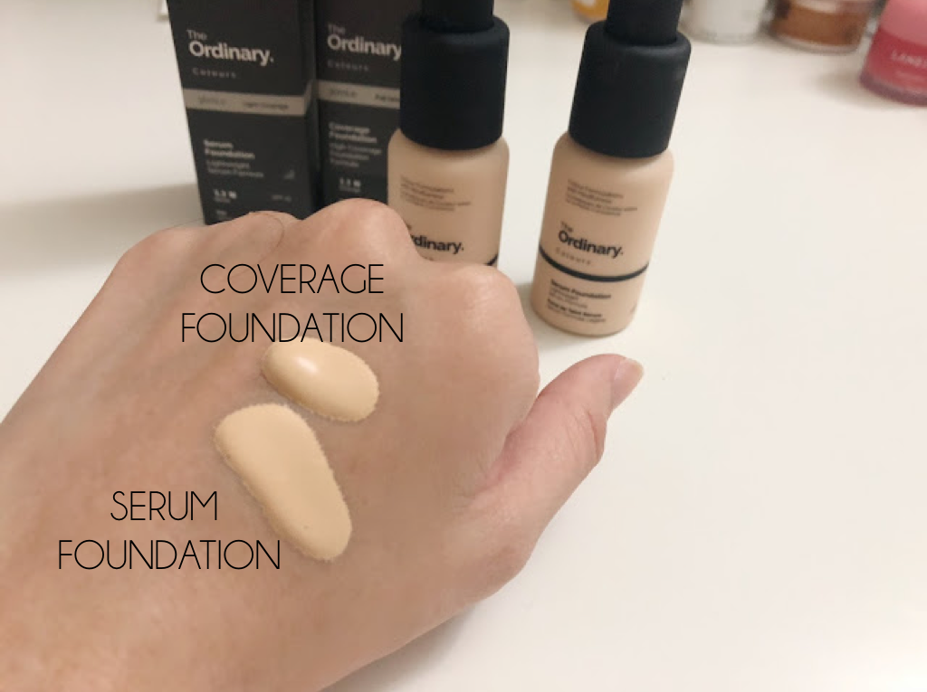 The Ordinary Coverage Foundation vs Serum Foundation Review IMAN