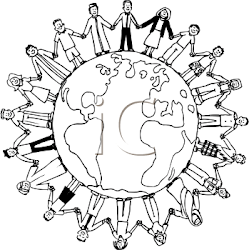 holding hands clip clipart cartoon hand globe pages colouring each around earth royalty own everyone quotation hate