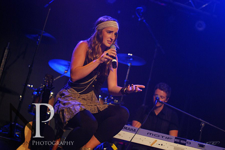 Holly Starr performing live on stage