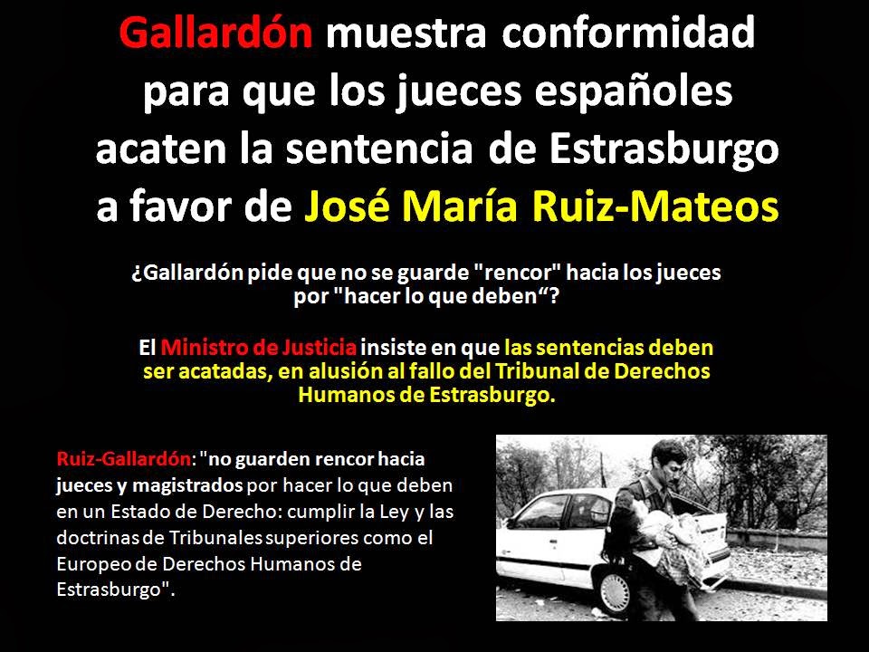 Gallardón exije Juicio Justo de Rumasa