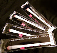 WET&WILD drugstore cosmetic brushes large concealer pink white DollarTree Haul soft cruelty-free