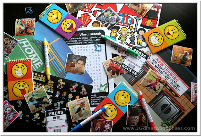 How to make Newspaper Reporter Activity Goodie Bags for Kids plus free printables  |  www.3Garnets2Sapphires.com