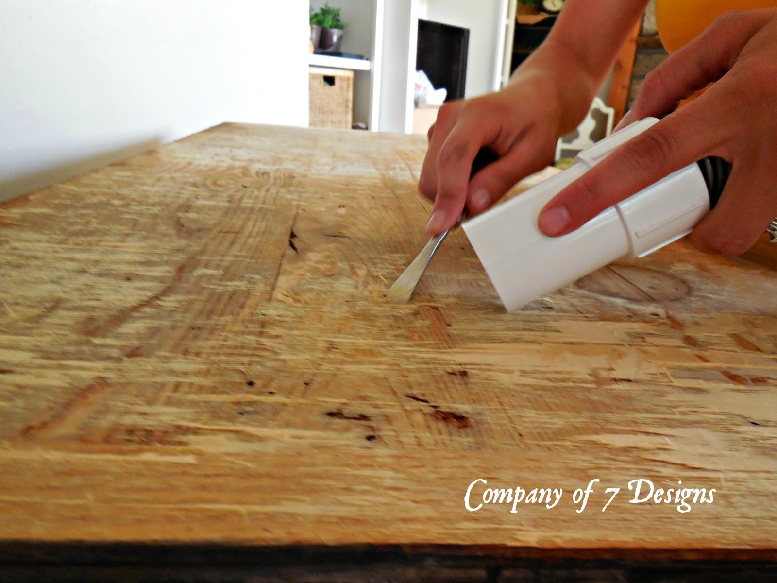 Company of 7 Designs A Dresser Fixup Veneer Removal Tutorial