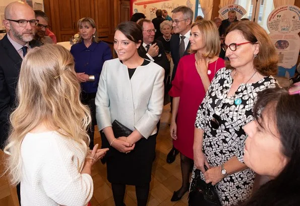 Luxembourg Constitution and the democratic process in the Grand Duchy. Princess Alexandra of Luxembourg wore Elie Saab jacket