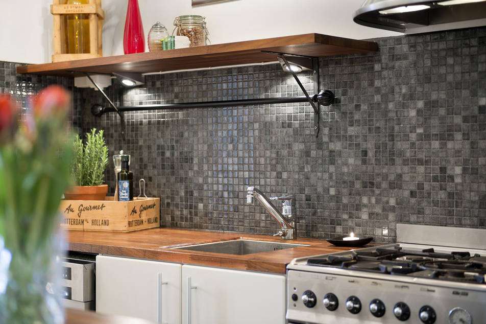 Ideas de revestimientos para las paredes de la cocina - Cocinas con estilo