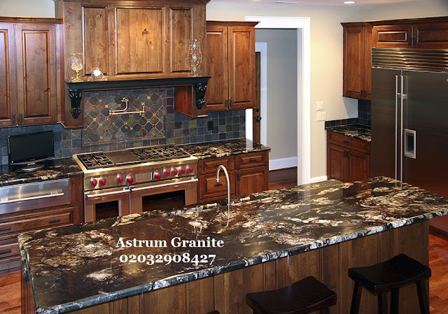 absolute black granite kitchen worktop