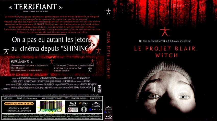 BLU-RAY JAQUETTES BLU-RAY: Le projet blair witch